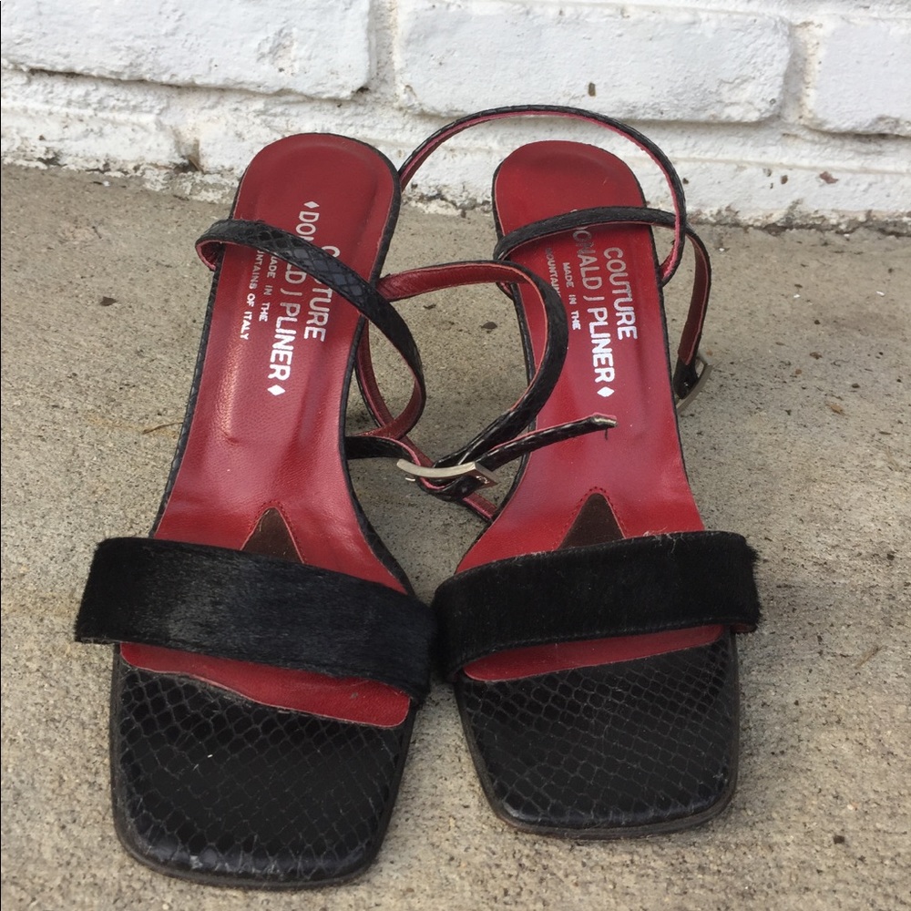 Donald Pliner Couture Size 8 pony hair sandals